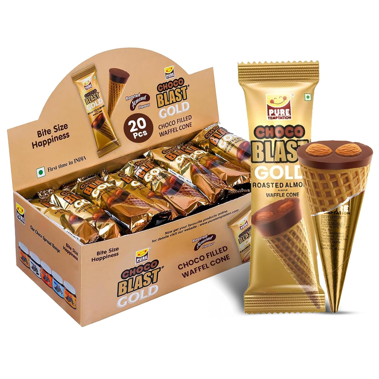 Pure Temptation Chocoblast Choco-Filled Waffle Cones