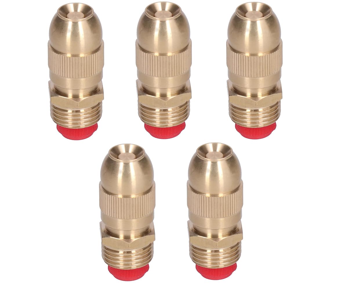 APPSTER 5pcs Adjustable Brass Sprayer Mist Sprinkler