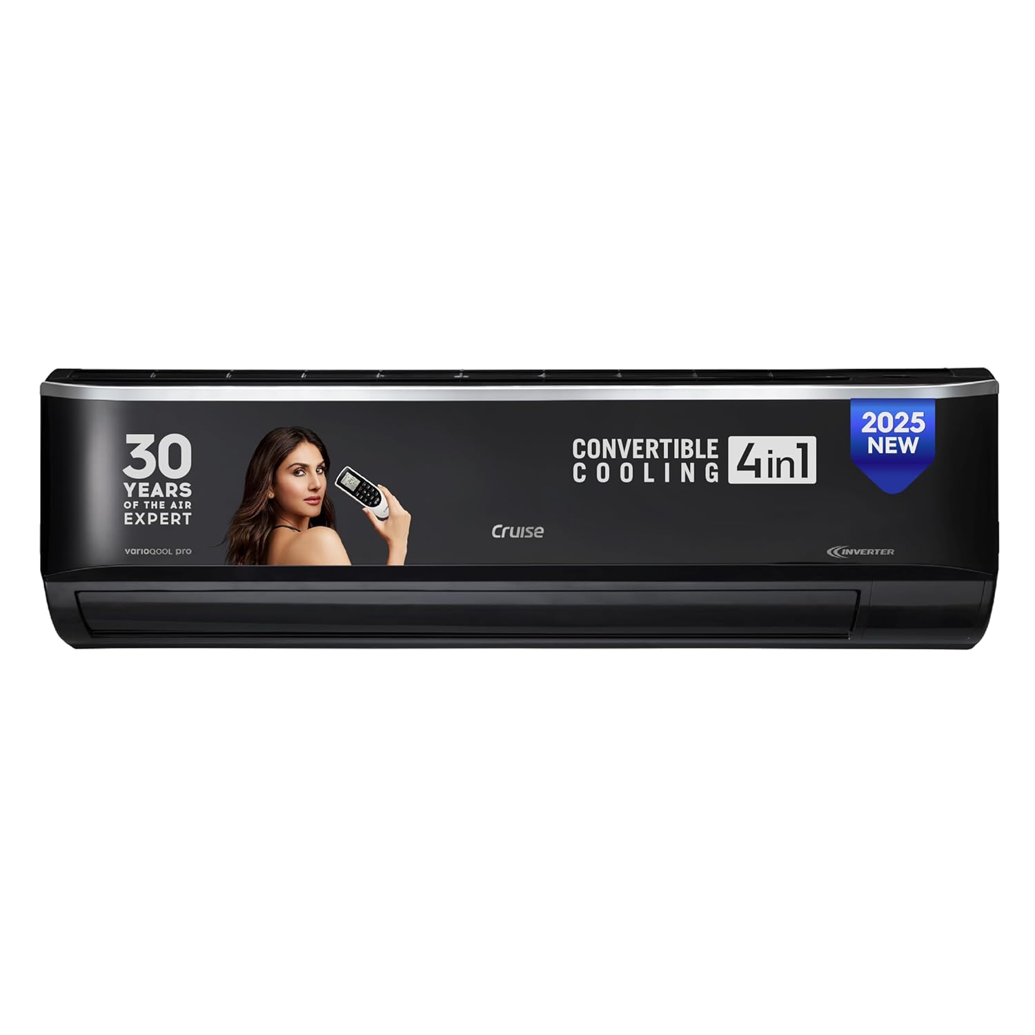 Cruise Limited Edition 1.5 Ton 3 Star Black Inverter Split AC (5200W, Copper, Heavy Duty, 4-in-1 Convertible